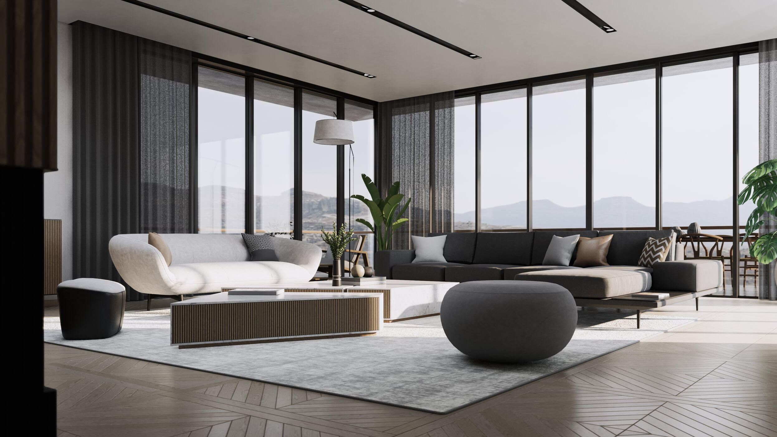 Living room render - sample